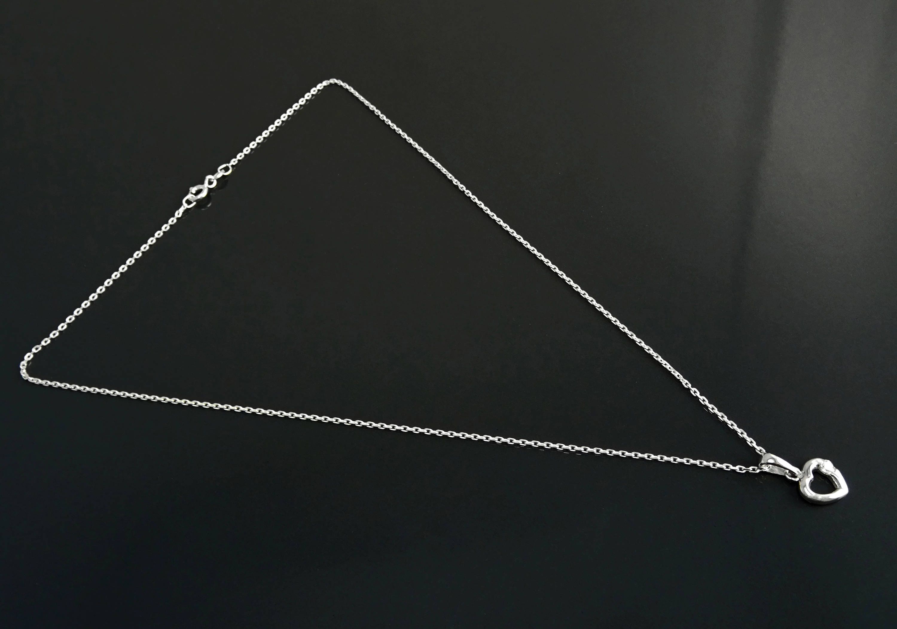 Sterling Silver Heart Necklace, Love Celebration Charm Jewelry