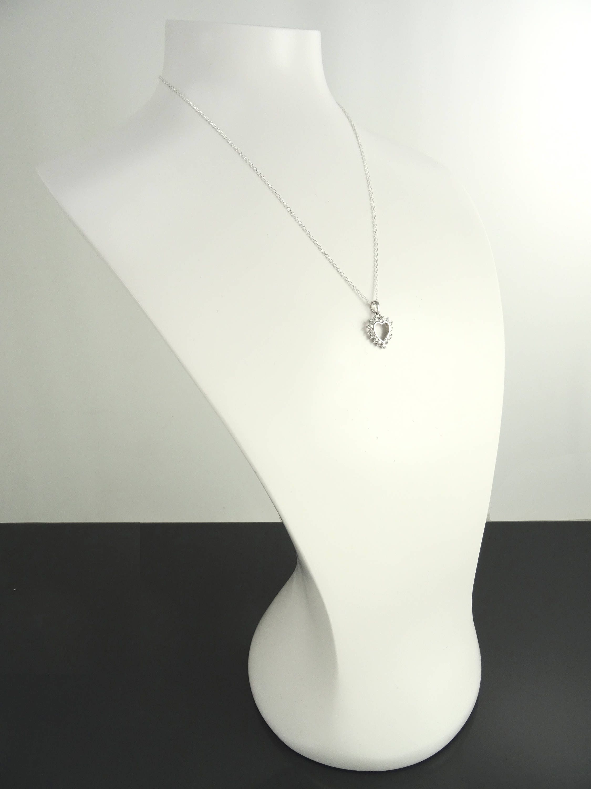 Heart Necklace, Sterling Silver, Zirconias Cz, Small Love Heart Charm, Valentine's Day Gifts, Mother's day gift