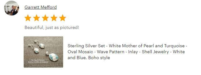 Mother of Pearl and Turquoise Earrings, Sterling Silver, Geometric Oval Mosaic, Modern Jewelry