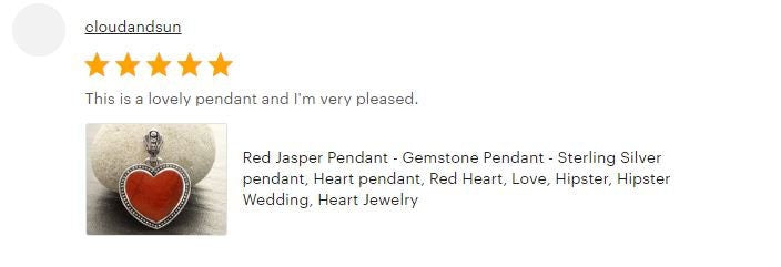 Red Jasper Pendant - Gemstone Pendant - Sterling Silver pendant, Heart pendant, Red Heart, Love, Hipster, Hipster Wedding, Heart Jewelry