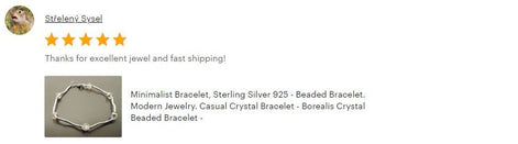 Crystal Balls Bracelet, Sterling Silver, White Clear Beaded Stone Bracelet, Modern Faceted Borealis Rainbow Crystal stones Beads
