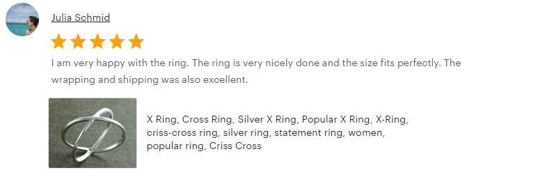 Criss Cross Ring, Silver X Ring, Cross Ring, Popular X Ring, X-Ring, criss-cross ring, silver ring, statement X ring, women, popular ring
