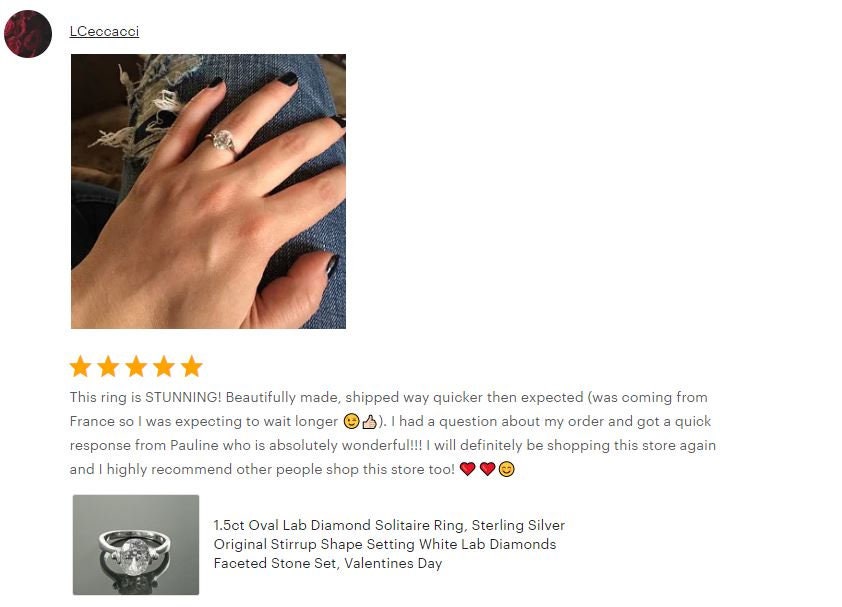 Oval Solitaire Ring, Sterling Silver, Original Oval Setting Ring, 1.5ct White Clear Stone (CZ), Modern Design Jewelry