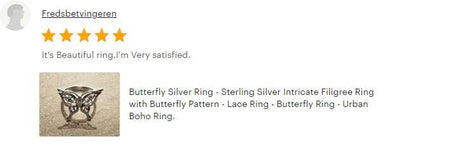 Butterfly Ring, Sterling Silver, Filigree Ring, Butterfies Pattern Ring, Boho Ring, Insect Jewelry, Nature Ring, Great Butterfly Wings Ring