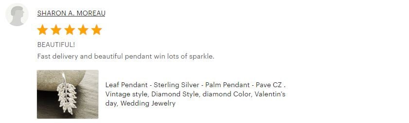 Laurel Necklace, Sterling Silver, White Clear Stone (Cz), Leaf Branch Charm, Unique Jewelry Gifts for Her, Women Leaves Pendant with stones