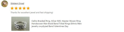 Celtic Ring, Plain Silver Ring, Silver Men Ring, Large Ring, Silver Tribal Rings, Celt Braided Ring, Silver 925, Gift