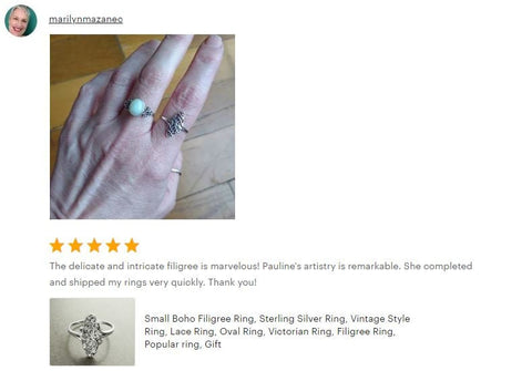 Oval Filigree Ring, Sterling Silver, Vintage Style, Intricate Lace, Small Oval Form, Victorian Ring, Dainty Filigree Ring, Popular ring,Gift