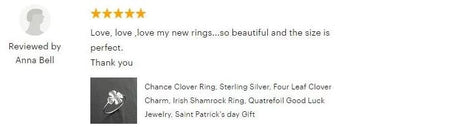Sterling Silver Four Leaf Clover Ring, Dainty Good Luck Jewelry