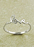Love Ring, Sterling Ring, Dainty Engraved Writing Script Love Ring, Lovers Jewelry, Promise Ring, Thin Stackable Ring, Valentine's Day Gifts