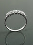 Half Eternity Diamond Ring by KRAMIKE • Sterling Silver • Sparkling Stones Promise Band • Perfect for Wedding, Anniversary, and Gift • KR036
