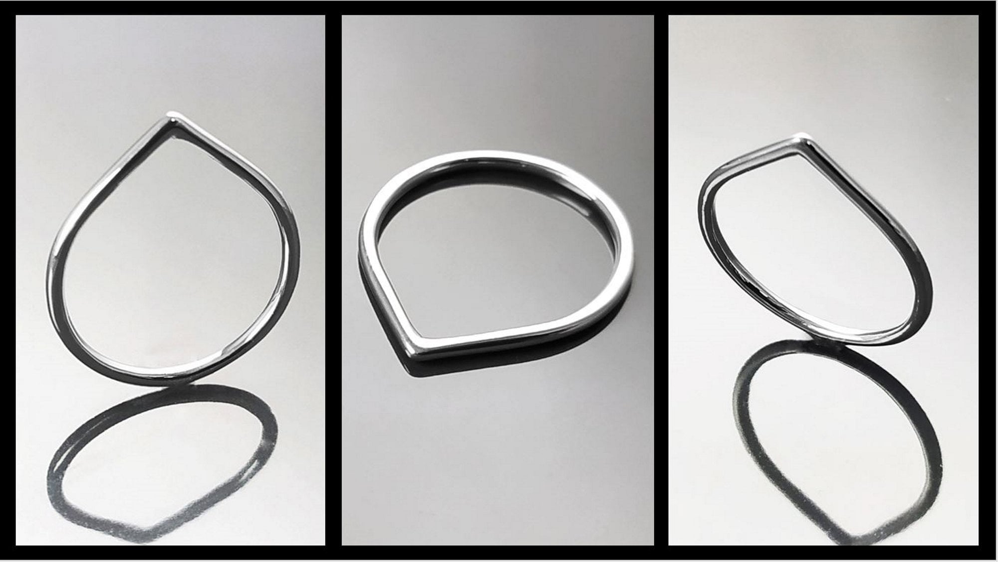 Chevron ring, sterling silver, Thorn pointy ring, V Band Ring, Spike Ring, Pick Ring, Stackable Peak Modern Minimalist Ring