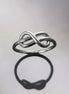 Celtic Promise Ring, Sterling Silver, Infinity Ring, Knot Norse Celtic Crossing Band, Infinite Ring, Sign of Eternal Love or Friendship Gift