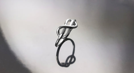 Celtic Promise Ring, Sterling Silver, Infinity Ring, Knot Norse Celtic Crossing Band, Infinite Ring, Sign of Eternal Love or Friendship Gift