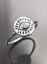 Third Eye Ring, Sterling Silver, Evil Eye Ring, Witch Ring, Evil Eye Jewelry, Witchy Ring, Chakra Open Eye Protection Amulet, Tarot Ring