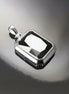 Black Rectangle Pendant, Sterling Silver Jewelry, Big Cz Stone, Deep Dark Black Color, Statement Rectangle Necklace, Unisex Women Gift