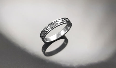 Viking Ring, Sterling Silver Unisex Ring, Original Norse Promise Ring, Alternative Wedding Jewelry, Mixt Tribal Band, Celtic Crossed Ring