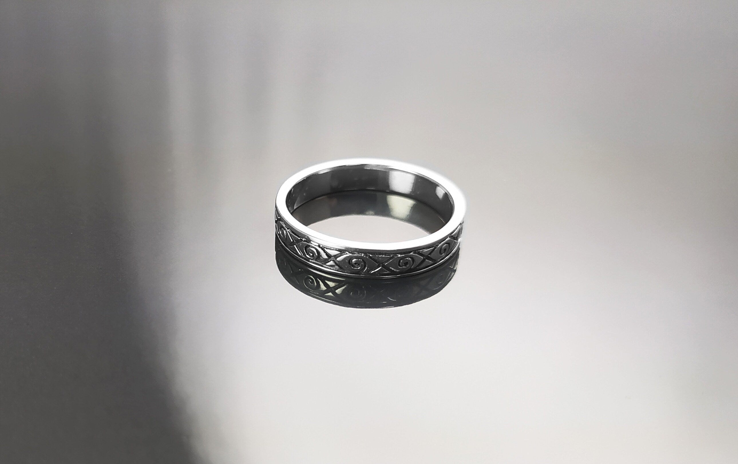 Viking Ring, Sterling Silver Unisex Ring, Original Norse Promise Ring, Alternative Wedding Jewelry, Mixt Tribal Band, Celtic Crossed Ring