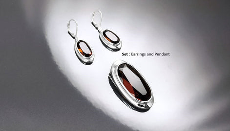 Oval Coffee Brown Earrings, sterling silver jewelry, Big Oval cz stone, Brown color, Statement Dangle leverback hooks earrings, women gift