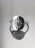 Boho Sun Ring, Sterling Silver, day star, Black Cz Stone, Celestial luminary body symbol, Solar energy protection amulet, summer jewelry