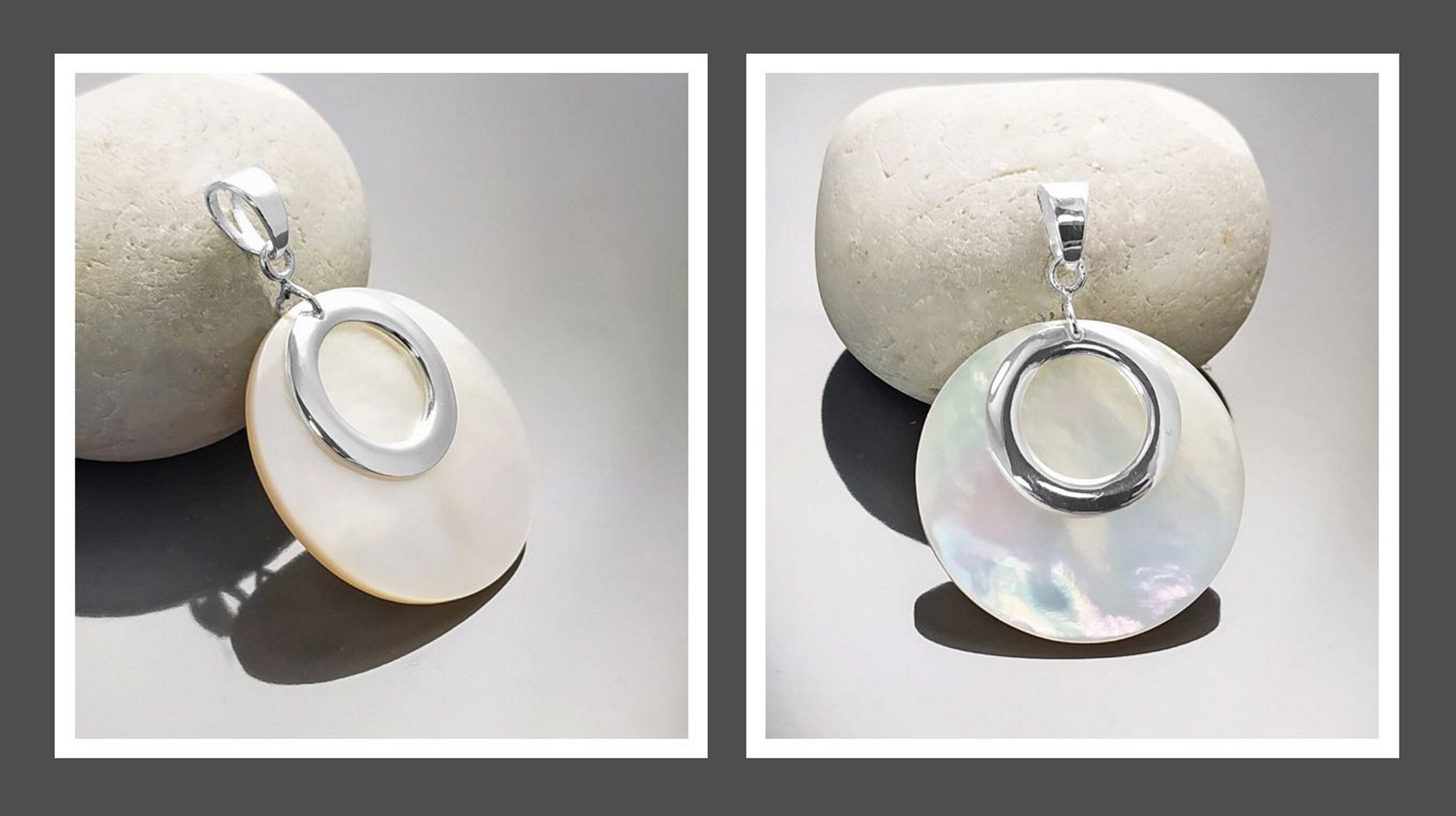 White Round Earrings, Sterling Silver, Genuine Mother of Pearl Shell Flat Discs, Modern Dangle Geometric Earrings, Minimalist Women Jewelry