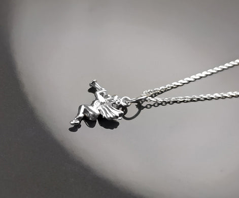 Angel Pendant Necklace, Cupidon Angel, Sterling Silver 925, Jewelry, cute purity kindness protection spirituality heaven divine wing