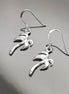 Palm Tree Earrings, Sterling Silver, beachy tropical summer vacation resort Hawaii island Florida California beach Jewelry