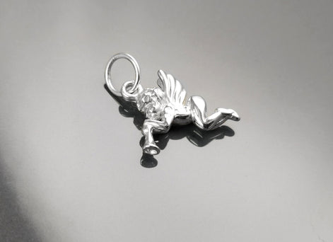 Angel Pendant Necklace, Cupidon Angel, Sterling Silver 925, Jewelry, cute purity kindness protection spirituality heaven divine wing