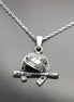 Jockey helmet pendant, sterling silver, riding crop, equine horseshoe, equestrian rider jewelry, riding animal necklace, cowboy gift