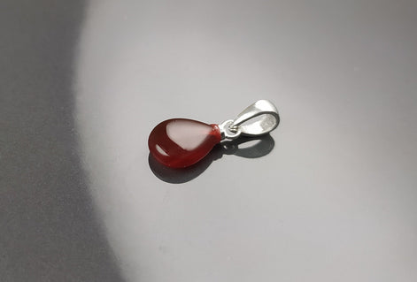 Red Stone 925 Earrings - Sterling Silver - Stud Drop Earrings - Brown Red Stones Modern Jewelry - Red Agate Silver Earrings - Dangly Agate