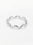 Wave Band Ring, Sterling Silver, Twisted Wavy Band, Waves ring, Wave Band Ring, Beat Ring, Twisty Ring, Undulating ring, Stackable Ring