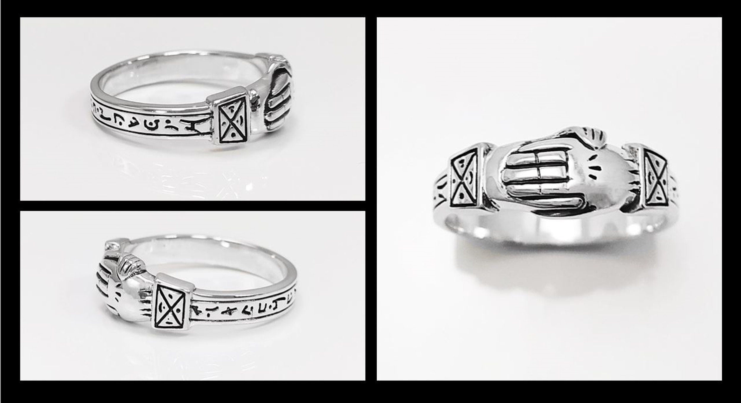 Bague argent 925 FEDE symbole de fidélité et de confiance mutuelle.
Alliance argent pour s'unir simplement.
Deux mains se serrent mutuellement pour sceller une union sacrée.
vue multiples.
Qualité artisanale sûre. Local. Durable. Boutique de confiance recommandée.