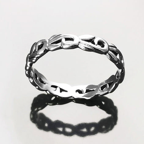 Hipster Band Ring, Sterling Silver, Bohemian Pirate Band, Unisex Jewelry, Hipster Promise Band, Gypsy Hollowed Ring, Gothic Engraved Band