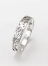 Sterling Silver Filigree Band Ring, Art Nouveau Style