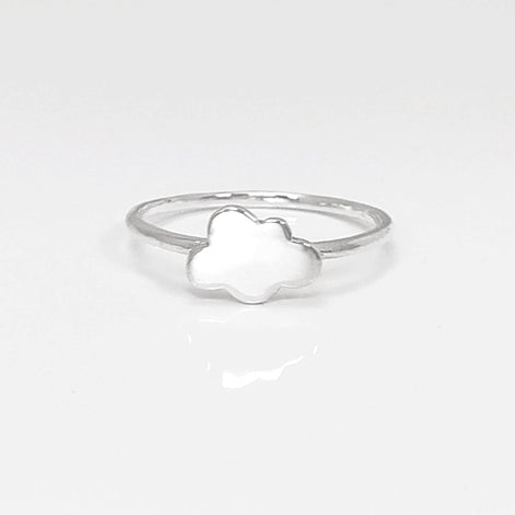 Cloud Ring, Sterling Silver, Cumulus Ring, Sky Ring, Tiny Wish Jewelry, Engravable Initials Ring
