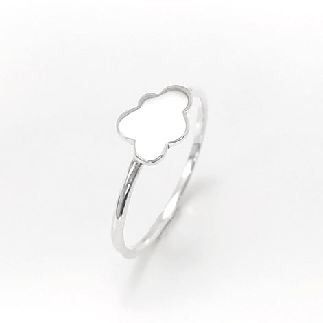 Cloud Ring, Sterling Silver, Cumulus Ring, Sky Ring, Tiny Wish Jewelry, Engravable Initials Ring