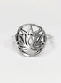 Bague Lotus, argent 925, bijou spirituel bouddhiste zen, bague yoga, bague mandala, bague chakra ouvert, cadeau esprit oriental asiatique