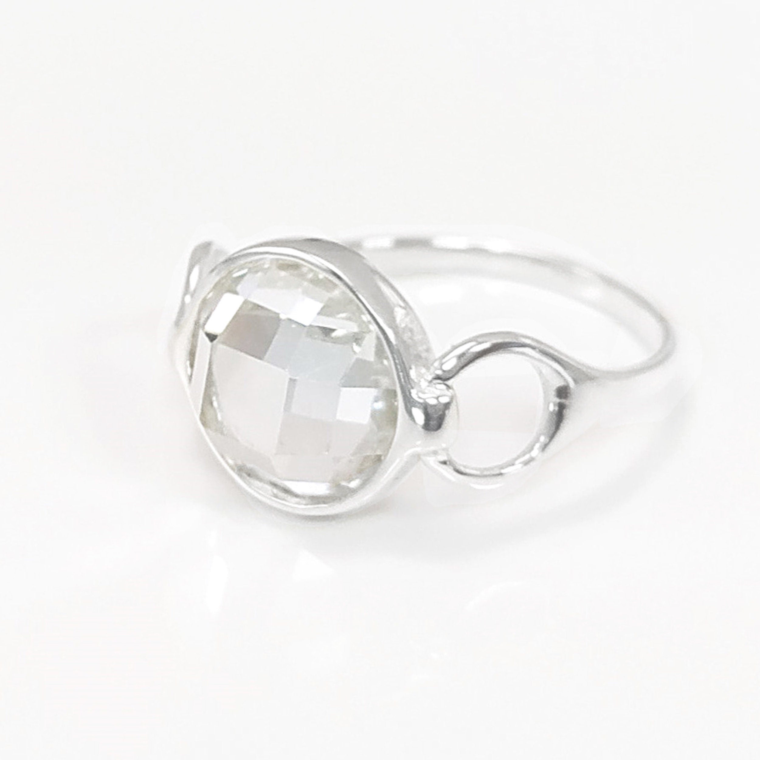 925 Ring Sterling Silver, Original Round Stone Ring, Lab Diamonds simulant (CZ), Round modern Ring, Bridal Ring, Unique Setting Ring