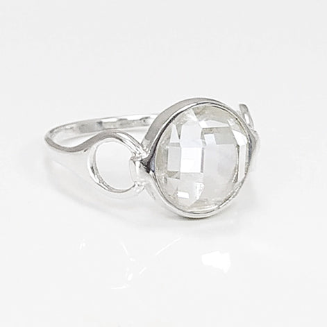 925 Ring Sterling Silver, Original Round Stone Ring, Lab Diamonds simulant (CZ), Round modern Ring, Bridal Ring, Unique Setting Ring