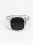 Sterling Silver Black Onyx Signet Ring – Modern Hipster Jewelry