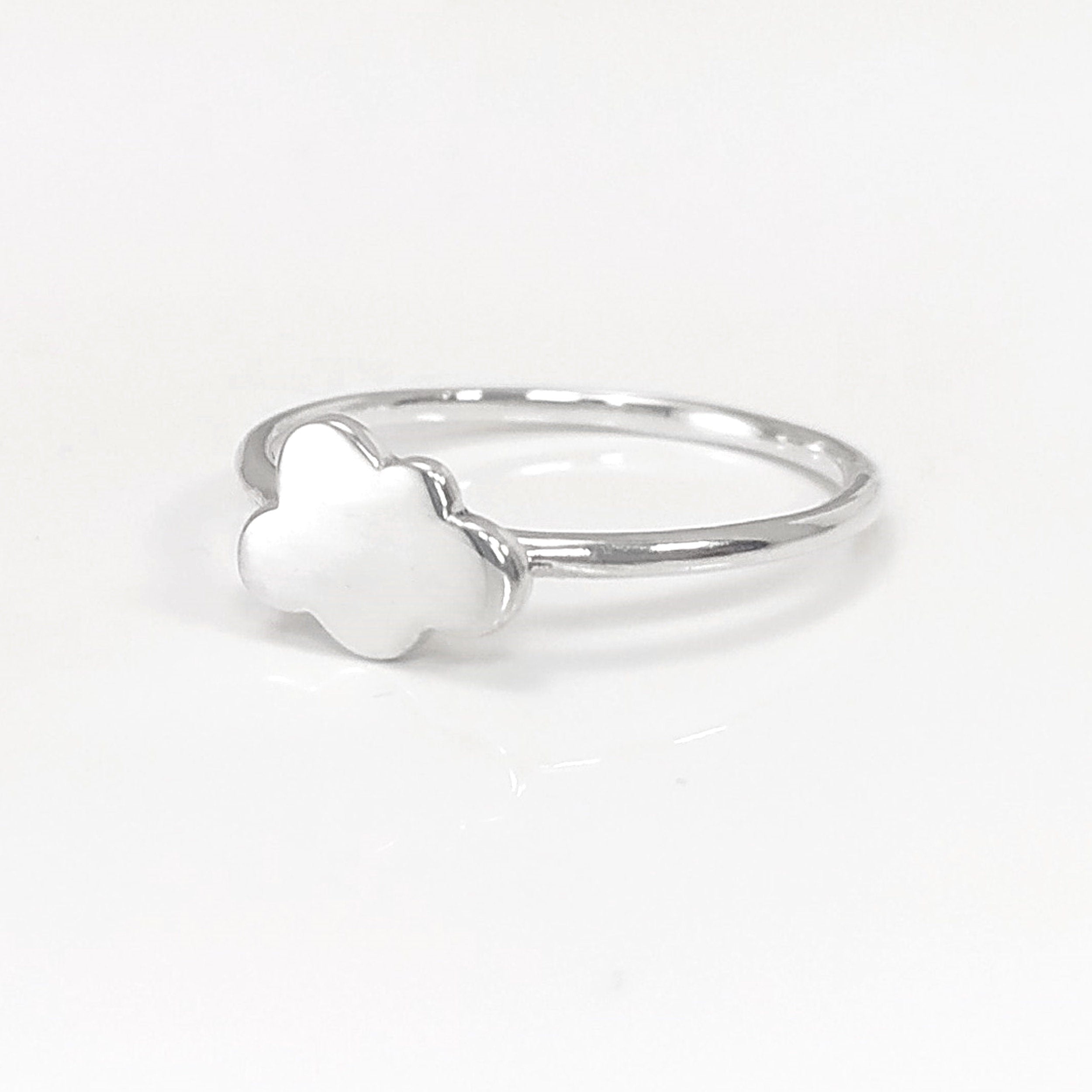Cloud Ring, Sterling Silver, Cumulus Ring, Sky Ring, Tiny Wish Jewelry, Engravable Initials Ring