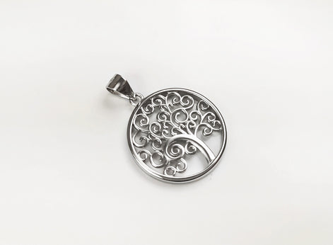 Tree of Life Necklace, Sterling Silver, Filigree Necklace, Nature Pendant, Woman Jewelry, Tree of Knowledge, Genealogical Tree Charm