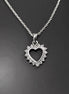 Heart Necklace, Sterling Silver, Zirconias Cz, Small Love Heart Charm, Valentine's Day Gifts, Mother's day gift