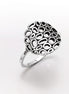 Round Filigree Ring, Seed of Life Ring, Sterling Silver, Sacred Geometry Ring, Dainty Open Work Design, Round ZEN Spiritual Jewelry.
