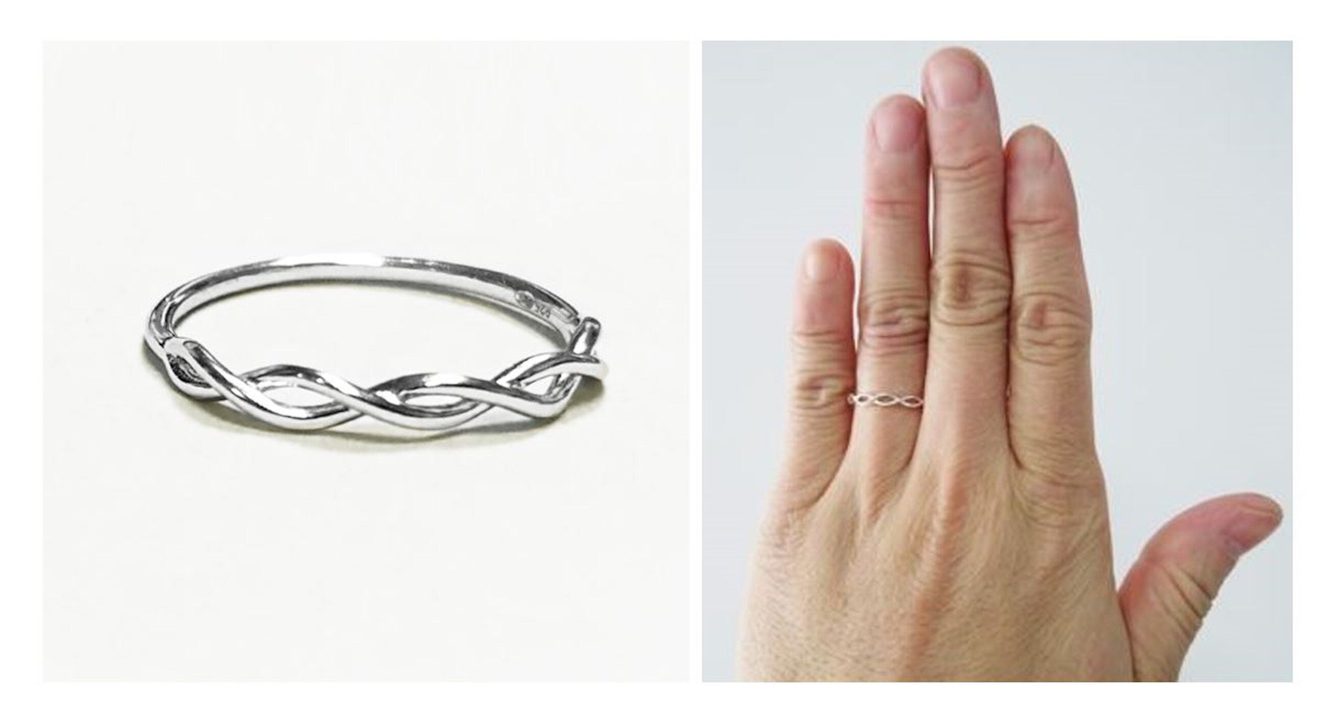 Celtic Braided Ring, Triskele of Spirals, Sterling Silver, Infinity Irish Promise Wedding Band, Love and Fertility, Saint Patrick's day Gift