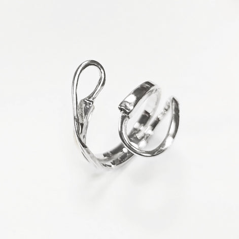 Infinity Bypass Ring, Sterling Silver Ring, Original Knot Ring, Unique Ring, Infinity Knot Ring, Adjustable Ring, Wrap ring, Open Ring