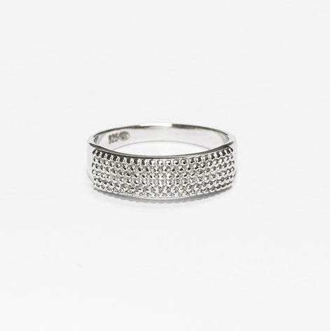 Hammered dotted lines Ring, Sterling Silver, Armor Band, Dimpled Textured Ring, Designer Modern Ring, Minimalist Ring, gift idea for her