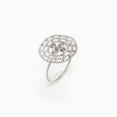 Viking ring, sterling silver, targe shield symbol of strength and resistance of the Skjaldmö: the shield warrior women