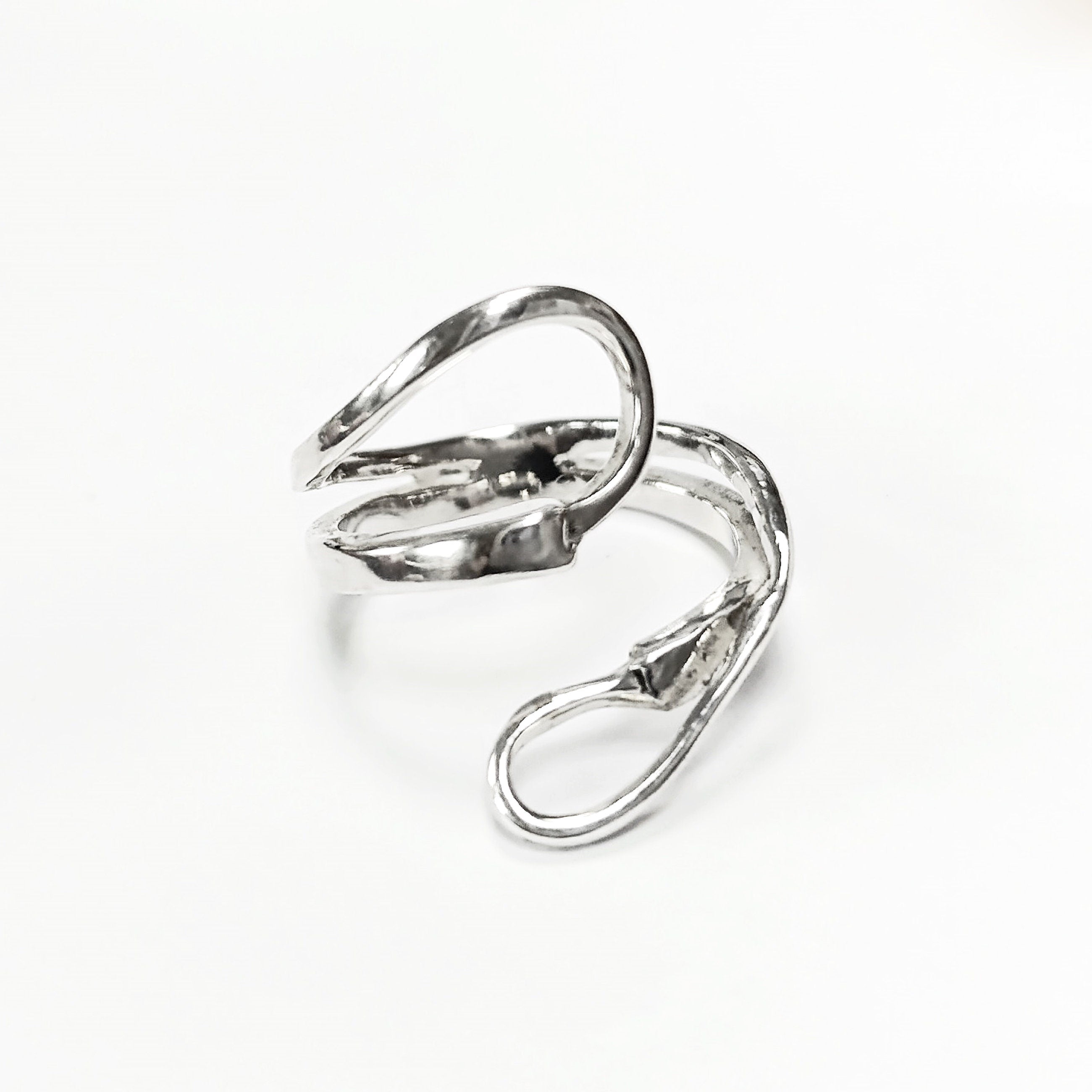 Infinity Bypass Ring, Sterling Silver Ring, Original Knot Ring, Unique Ring, Infinity Knot Ring, Adjustable Ring, Wrap ring, Open Ring