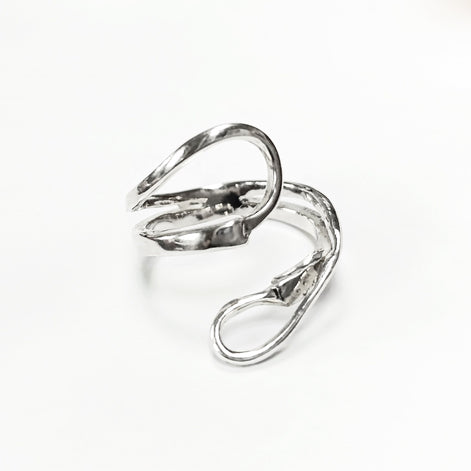 Infinity Bypass Ring, Sterling Silver Ring, Original Knot Ring, Unique Ring, Infinity Knot Ring, Adjustable Ring, Wrap ring, Open Ring