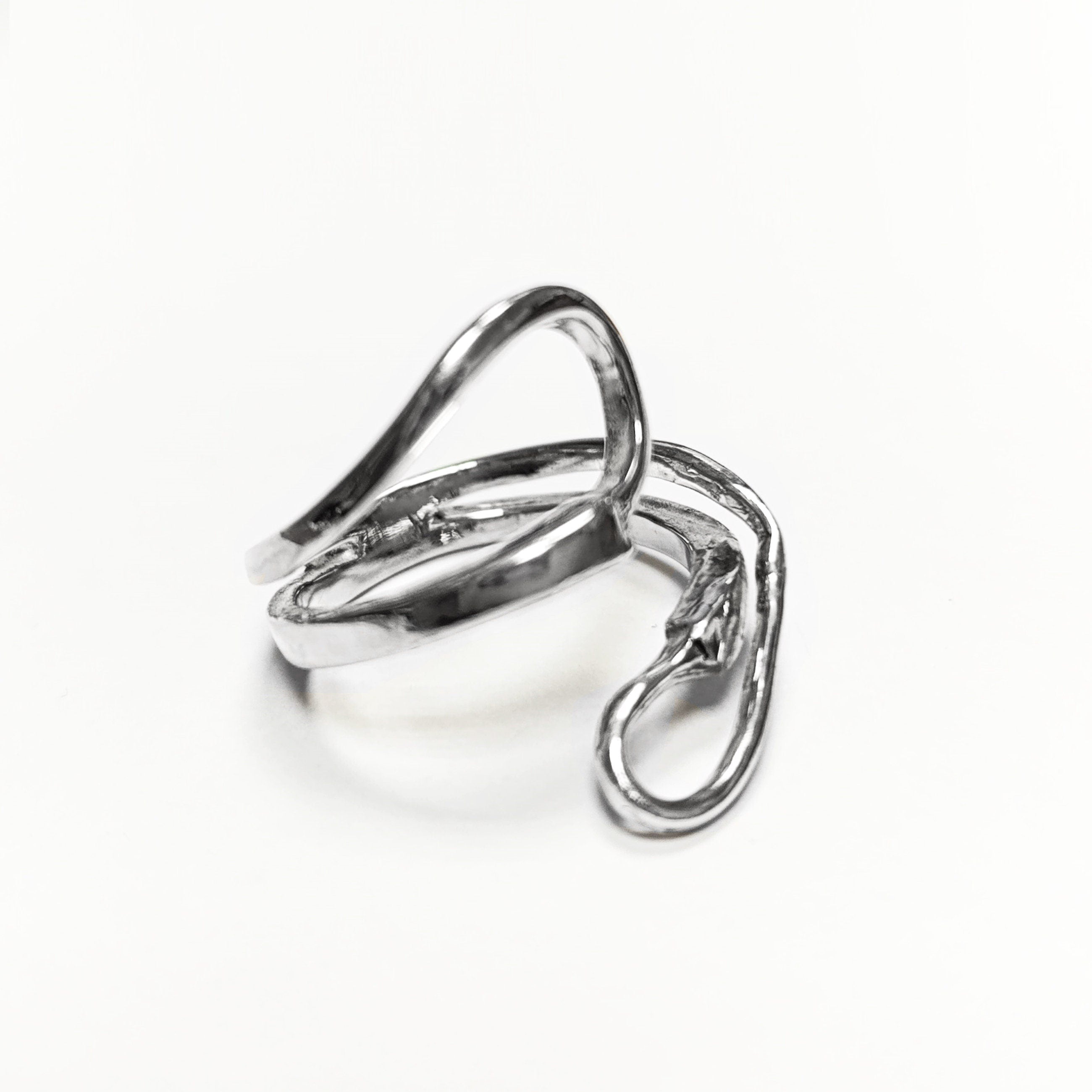 Infinity Bypass Ring, Sterling Silver Ring, Original Knot Ring, Unique Ring, Infinity Knot Ring, Adjustable Ring, Wrap ring, Open Ring